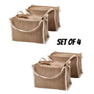 4 Food storage bags, for dry goods, 9.5 qt